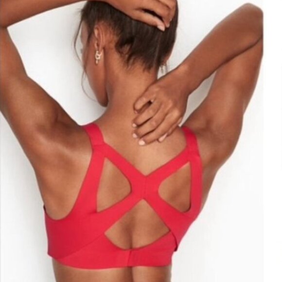 NWT Victoria's Secret Victoria Sport Angel Max Red Sports Bra 30A - Picture 2 of 12